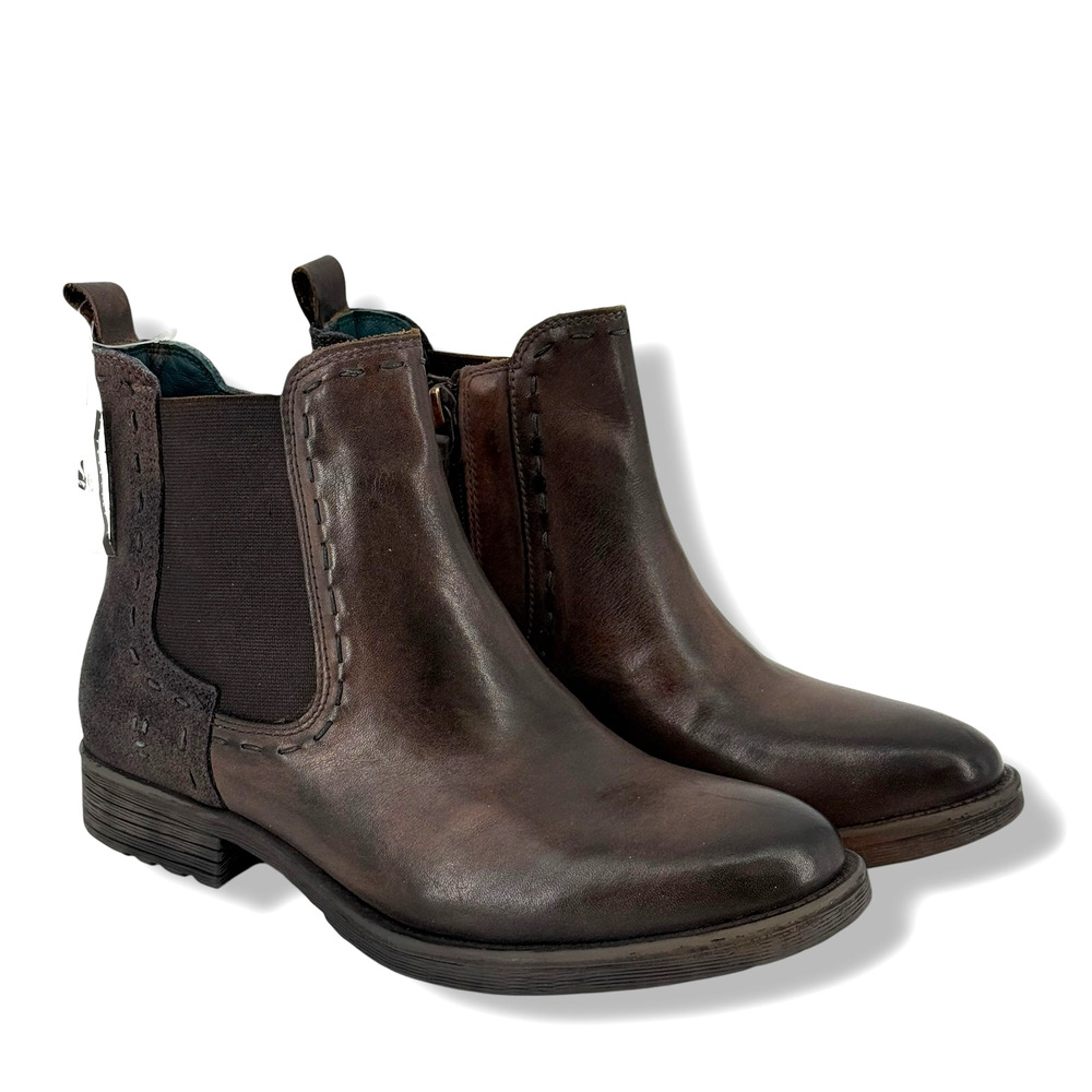 Roan by BedStu Hostile Leather Ankle Boots Rust Brown Womens Sz 8